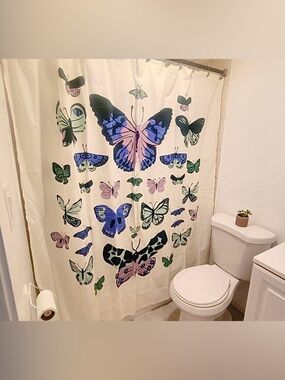 Room Essentials Butterfly Shower Curtain